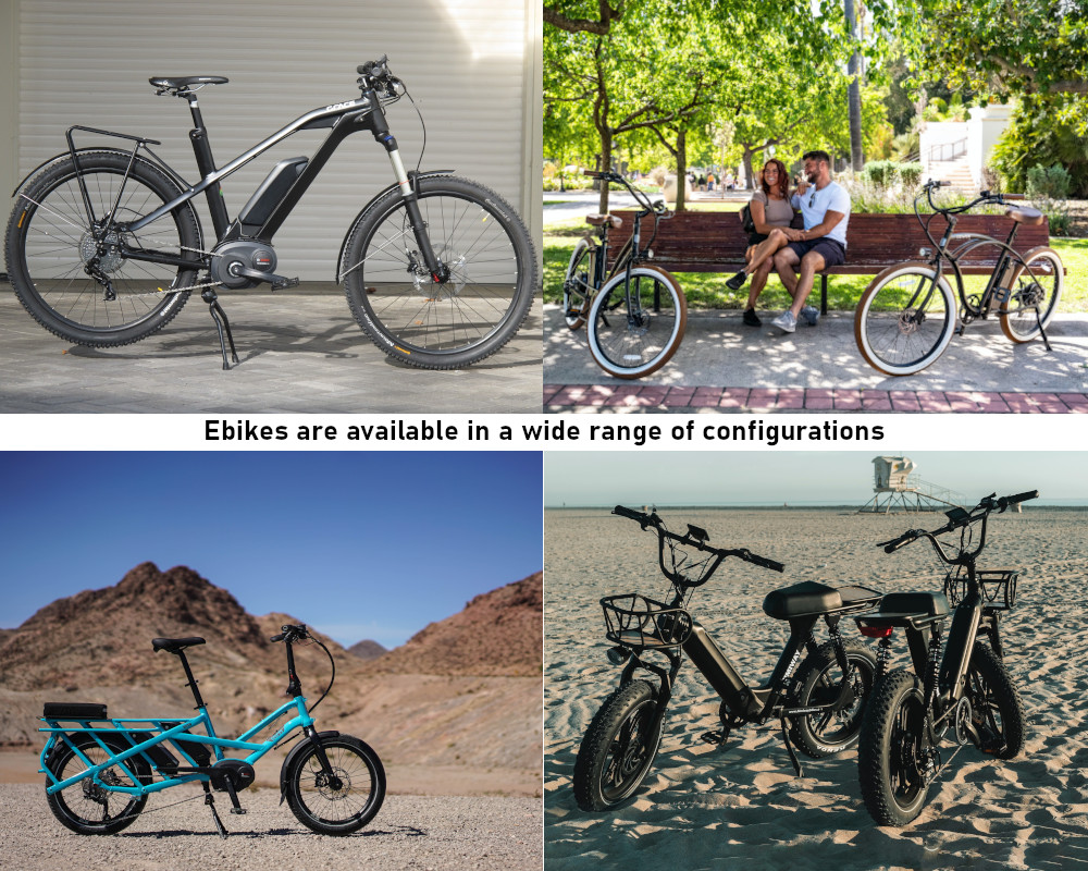 range of ebike designs