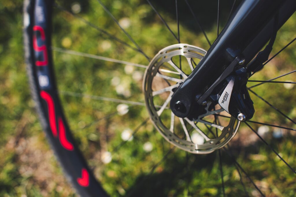 Brake disc (rotor) on wheel