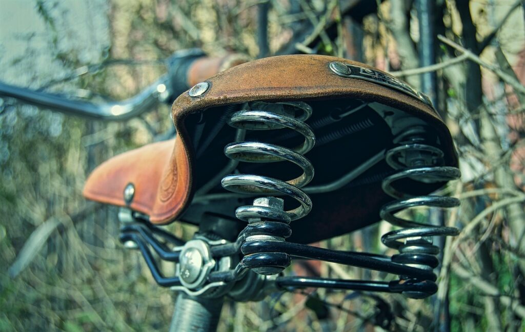 A sprung saddle and good tires may be all the suspension you need.