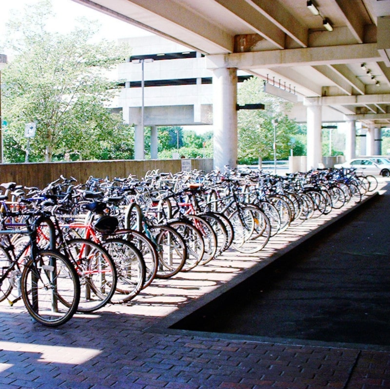 Busy Bicycle Parking Station image