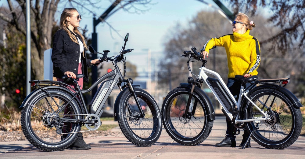 Ebiking with friends can be great fun.