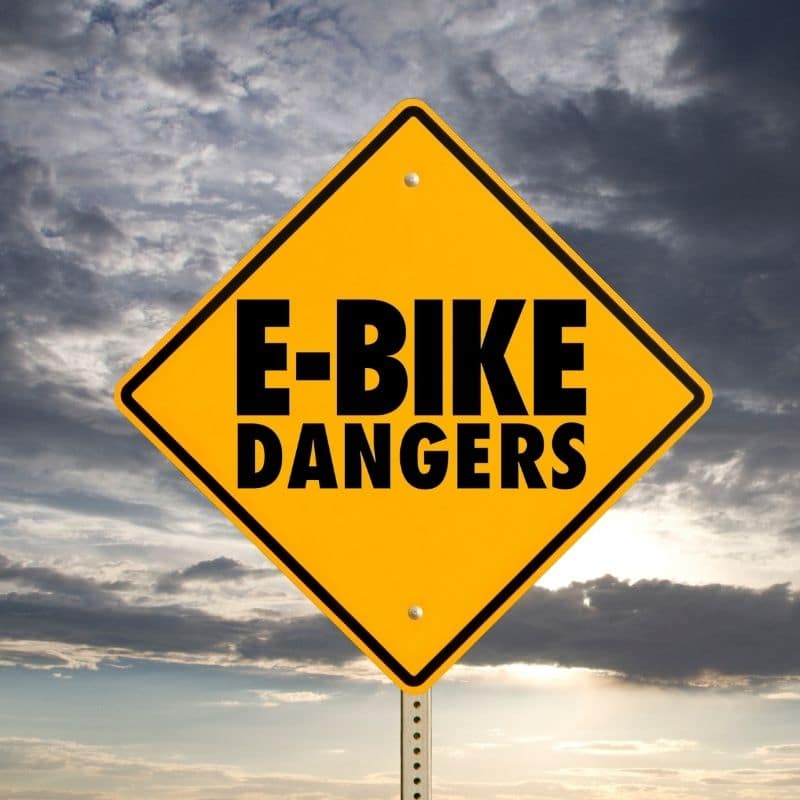 Ebike Dangers sign
