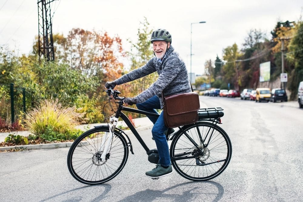 Retiree on an ebike