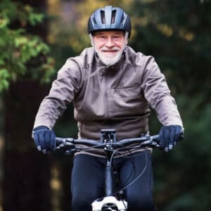 Retiree on an ebike