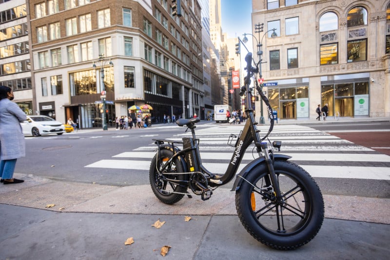 A folding electric bike