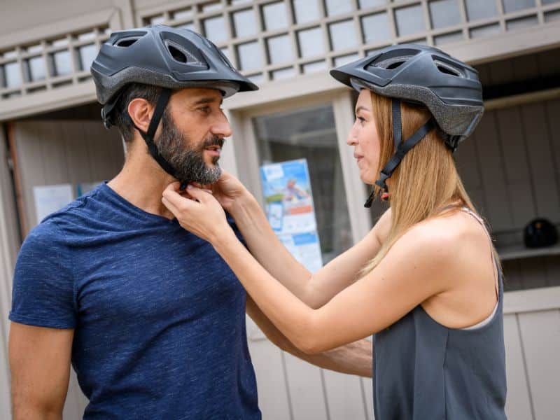 A helmet is essential for protecting your head on an ebike