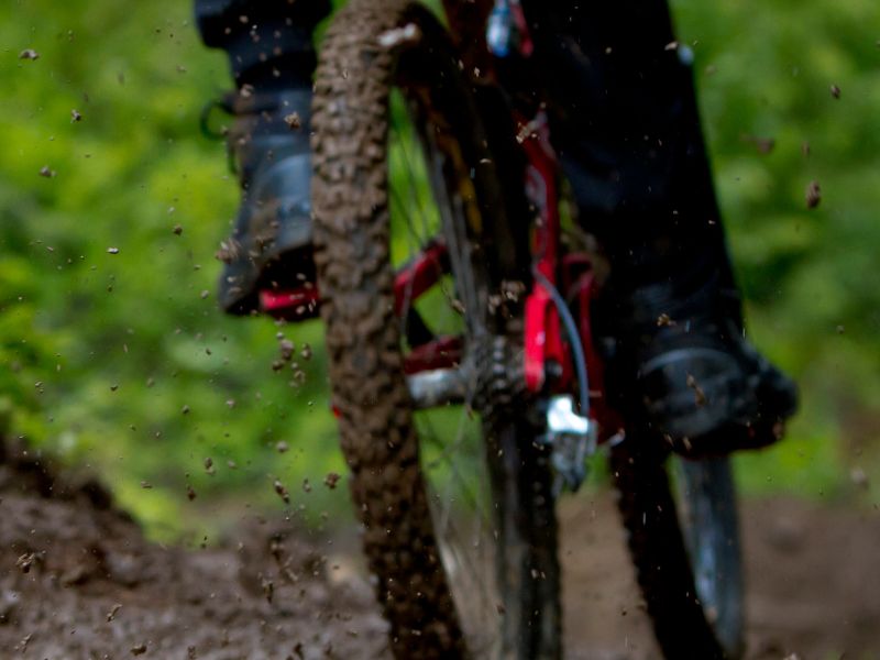 Rain can cause rough tracks to turn to muddy trails